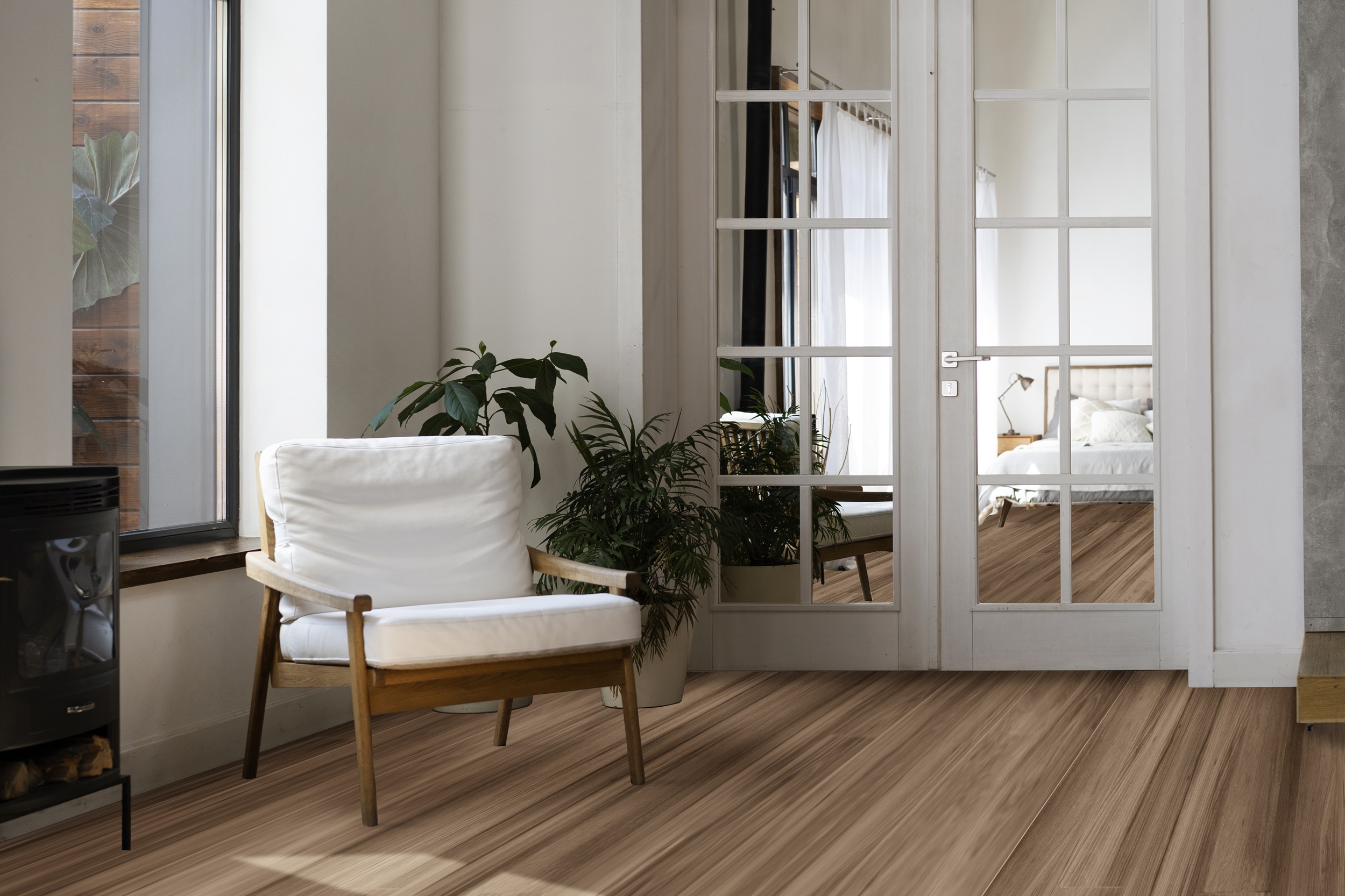 SPC ламинат Dolce Flooring Tetro DF-305 Орех Перганти